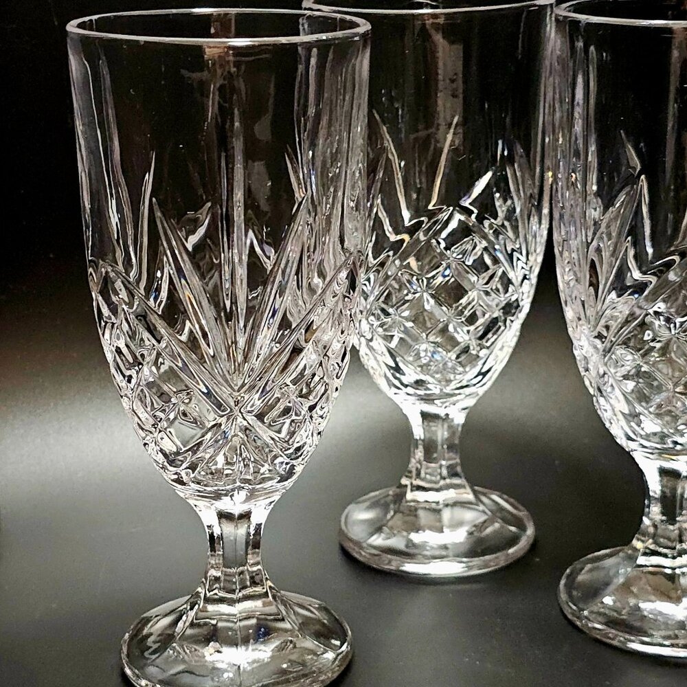 3 Godinger Dublin Ice Tea Glasses 7.75" Shannon fine crystal heritage home bar - Picture 5 of 5